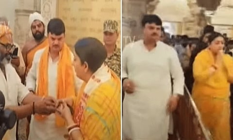 அயோத்தி ராமர் கோவிலில் மத்திய மந்திரி ஸ்மிருதி இரானி சாமி தரிசனம்