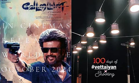 100 நாட்களை நிறைவு செய்த 'வேட்டையன்' படப்பிடிப்பு