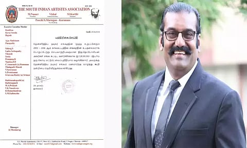 நடிகர் சங்க கட்டிட பணிக்காக நெப்போலியன் ரூ.1 கோடி நிதியுதவி