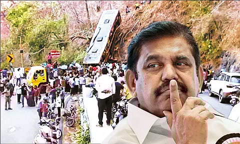 ஏற்காடு பஸ் விபத்தில் உயிரிழந்தவர்களுக்கு ரூ.10 லட்சம் நிதியுதவி வழங்க வேண்டும் - எடப்பாடி பழனிசாமி வலியுறுத்தல்