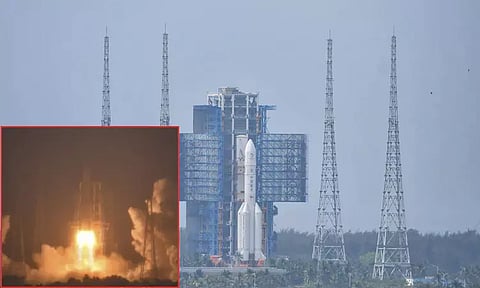 நிலவின் இருண்ட பகுதிக்கு விண்கலத்தை அனுப்பியது சீனா.. மாதிரிகளை சேகரித்து கொண்டு வர திட்டம்