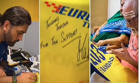 103 வயது ரசிகருக்கு எம்.எஸ். தோனி கொடுத்த அன்பு பரிசு