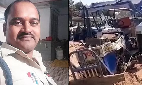 மணல் கடத்தலை தடுக்க முயன்ற அதிகாரி டிராக்டர் ஏற்றிக்கொலை: 2பேர் கைது