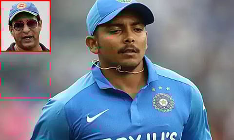 பிரித்வி ஷா கம்பேக் கொடுக்க ஒரே வழி அதுதான் - வாசிம் அக்ரம் அட்வைஸ்