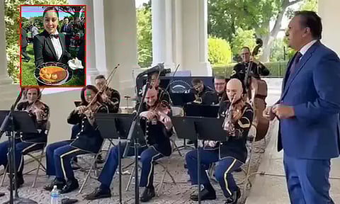 இந்தியாவின் தேசப்பற்று பாடல், சமோசா... ஜொலித்த அமெரிக்க வெள்ளை மாளிகை