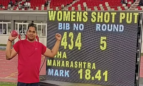 பெடரேசன் கோப்பை: பெண்களுக்கான குண்டு எறிதலில் தேசிய சாதனை படைத்த ஆபா கட்டுவா