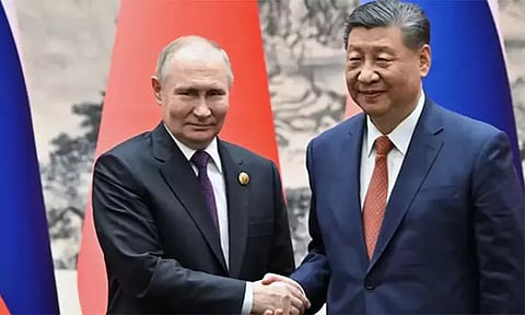 Russia china says political settlement