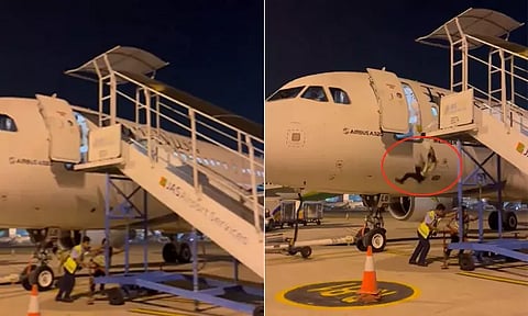 man falls from plane in Indonesia