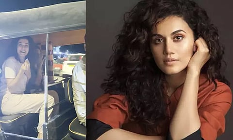 'விபத்தில் சிக்கிவிட போகிறீர்கள்' ...ஆட்டோ பின்னால் துரத்திய ரசிகர்களை எச்சரித்த நடிகை டாப்சி