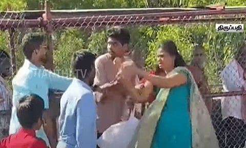 Clash among devotees in Tirupati