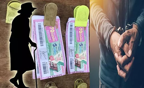 லாட்டரி சீட்டில் ரூ.1 கோடி பரிசு... மூதாட்டியை ஏமாற்றிய விற்பனையாளர் கைது