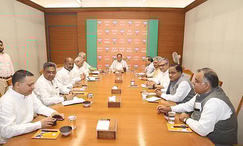 BJP meeting in Delhi