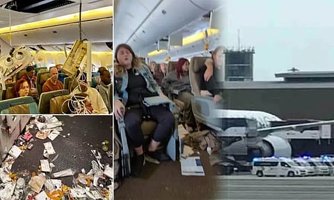 நடுவானில் குலுங்கிய விமானம்