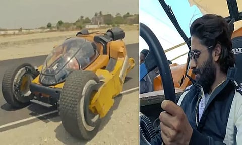 'கல்கி 2898 ஏடி' படத்தின் சூப்பர் ஸ்பெஷல் காரை ஓட்டிய நாக சைதன்யா