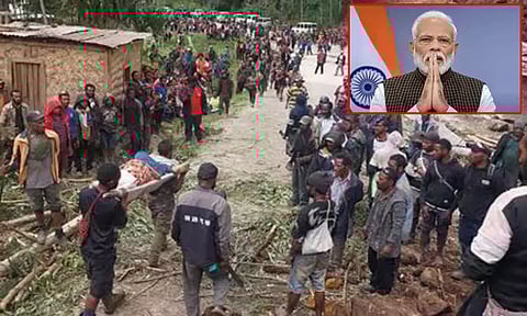 பப்புவா நியூ கினியா நிலச்சரிவு - பிரதமர் மோடி இரங்கல்