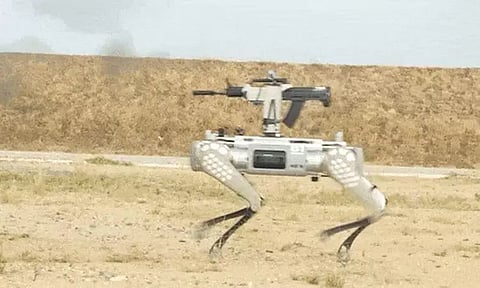 Robot Dog in china army