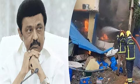 பெயிண்ட் தொழிற்சாலை தீ விபத்தில் 4 பேர் பலி: முதல்-அமைச்சர் மு.க.ஸ்டாலின் இரங்கல்