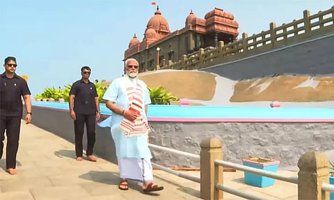 விவேகானந்தர் மண்டபத்தில் தியானம் நிறைவு: டெல்லி புறப்பட்டார் பிரதமர் மோடி