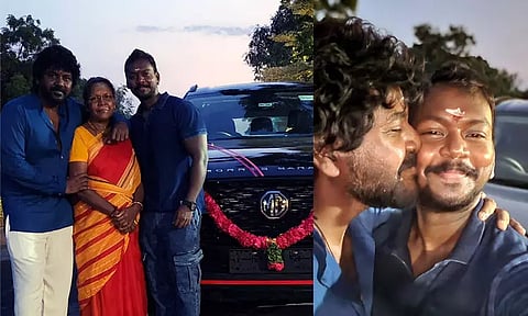 Raghava Lawrence gifts a car to his brother Elviin after watching his debut film 'Bullet'