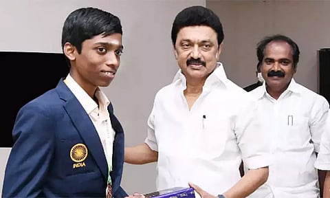 உங்கள் திறமையை கண்டு செஸ் உலகமே வியக்கிறது; பிரக்ஞானந்தாவுக்கு முதல்-அமைச்சர் மு.க.ஸ்டாலின் வாழ்த்து