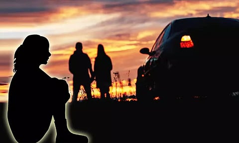 காருக்குள்ளே கள்ளக்காதல்...? கண்டித்த மனைவி மீது தாக்குதல்... கோவையில் பரபரப்பு