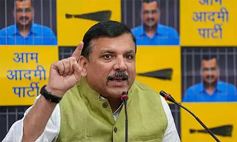 Sanjay Singh demands ban on exit polls