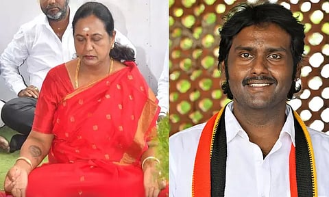 விஜயகாந்த் நினைவிடத்தில் பிரேமலதா தியானம்