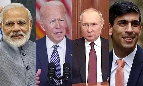 நாடாளுமன்ற தேர்தல் வெற்றி: பிரதமர் மோடிக்கு ஜோ பைடன், புதின், ரிஷி சுனக் உள்ளிட்ட உலக தலைவர்கள் வாழ்த்து