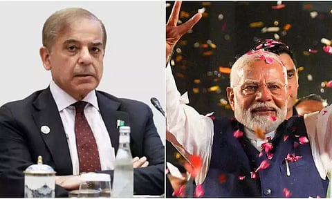 இந்திய பிரதமராக பதவியேற்ற மோடிக்கு பாகிஸ்தான் பிரதமர் ஷபாஸ் ஷெரீப் வாழ்த்து