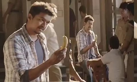 'துப்பாக்கி' படத்தில் வைரலாகும் விஜய்யின் வாழைப்பழ காமெடி வீடியோ