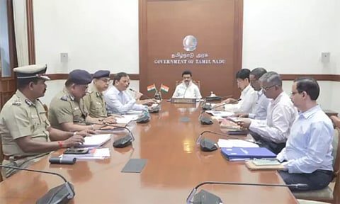 14 மாவட்ட கலெக்டர்களுடன் முதல்-அமைச்சர் மு.க.ஸ்டாலின் ஆலோசனை