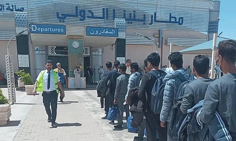 லிபியாவில் இருந்து வங்கதேசம் திரும்பிய அகதிகள்