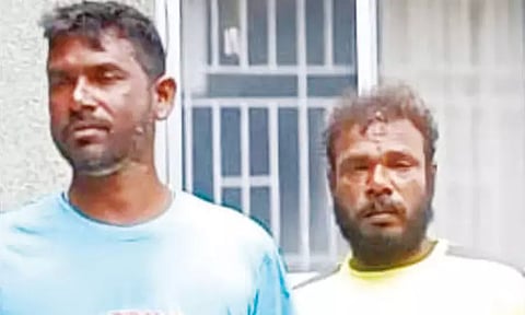 இந்திய எல்லைக்குள் மீன்பிடித்த இலங்கை மீனவர்கள் 2 பேர் கைது