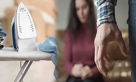 நடத்தையில் சந்தேகம்; மனைவி முகத்தில் 'அயர்ன்பாக்ஸ்' சூடு - வாலிபருக்கு வலைவீச்சு