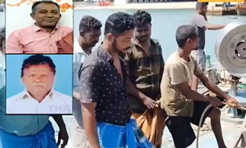 ராமநாதபுரம் அருகே விசைப்படகு கடலில் மூழ்கி 2 மீனவர்கள் உயிரிழப்பு