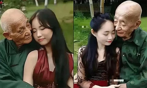 காதலுக்கு கண்கள் இல்லை: பெற்றோர் எதிர்ப்பை மீறி 80 வயது முதியவரை கரம்பிடித்த 23 வயது இளம்பெண்