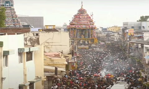 நெல்லையப்பர் கோவில் ஆனித் தேரோட்டம் - ஆயிரக்கணக்கான பக்தர்கள் பங்கேற்பு