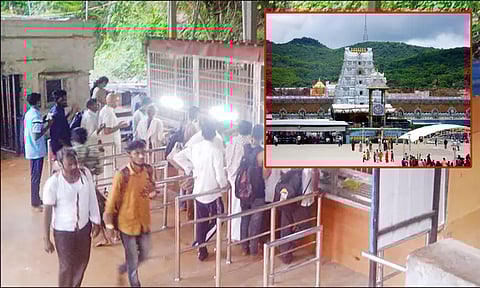 ஸ்ரீவாரிமெட்டு நடைபாதையில் திவ்ய தரிசன டோக்கன்களை ஸ்கேன் செய்தால் மட்டுமே பக்தர்கள் சாமி தரிசனம் செய்யலாம்