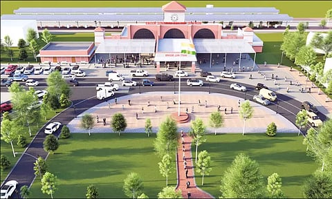 அம்ரித் பாரத் திட்டம்: புதுப்பொலிவு பெறும் ஈரோடு ரெயில் நிலையம் - கட்டுமான பணிகள் தீவிரம்