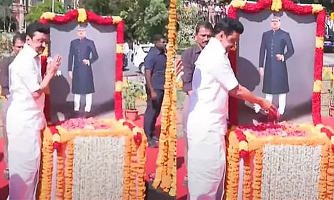 முன்னாள் பிரதமர் வி.பி.சிங் பிறந்தநாள்: முதல்-அமைச்சர் மு.க.ஸ்டாலின் மரியாதை