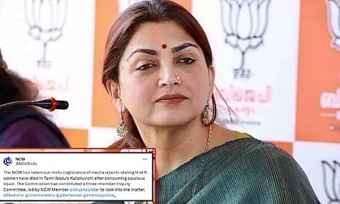 விஷ சாராயம்: குஷ்பு தலைமையில் 3 பேர் கொண்ட விசாரணை குழு அமைப்பு