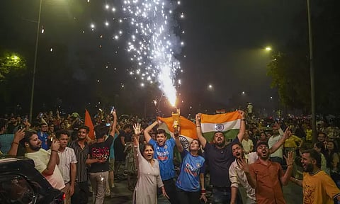 டி20 உலக சாம்பியன் இந்தியா; நாடு முழுவதும் உற்சாக கொண்டாட்டம்