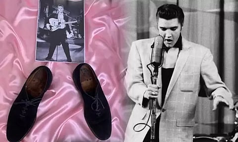 American Singer Elvis Presley's 'Blue Suede Shoes' Fetches $150,000 In Auction