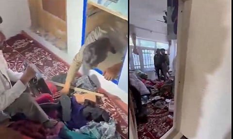 ரகசிய அறைக்குள் பதுங்கி இருந்த பயங்கரவாதிகள்