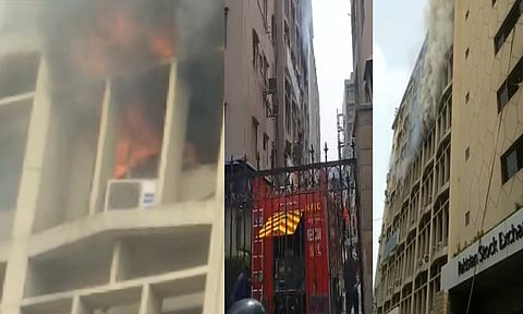 பாகிஸ்தான் பங்கு சந்தை அலுவலகத்தில் தீ விபத்து