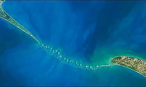 ராமர் பாலத்தின் வரைபடம்