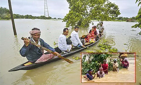 அசாம் வெள்ளம்; பலி எண்ணிக்கை 84 ஆக உயர்வு