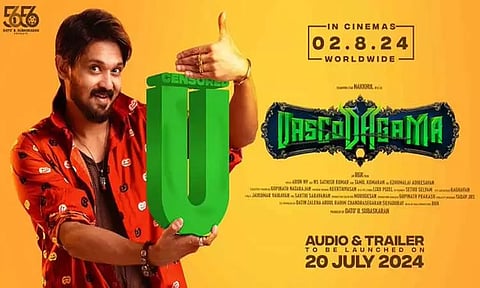 நகுலின் 'வாஸ்கோடகாமா' படத்திற்கு 'யு' சான்றிதழ்