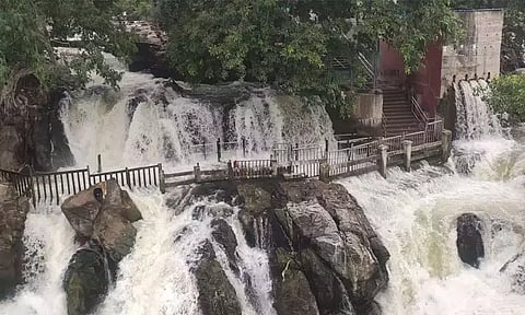 ஒகேனக்கல் அருவியில் பரிசல் இயக்க தடை - மாவட்ட நிர்வாகம் உத்தரவு