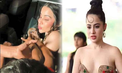 கண்டபடி தொட்டு தொல்லை: ரசிகர்கள் பிடியில் சிக்கித்தவித்த கவர்ச்சி நடிகை